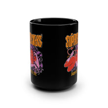 Load image into Gallery viewer, BORN WITH A TAIL Black Mug 15oz with art by COOP