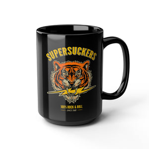 100% ROCK & ROLL TIGER Black Mug 15oz