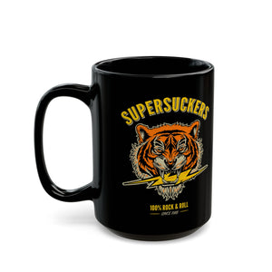 100% ROCK & ROLL TIGER Black Mug 15oz