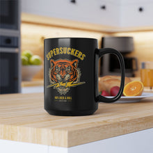 Load image into Gallery viewer, 100% ROCK &amp; ROLL TIGER Black Mug 15oz
